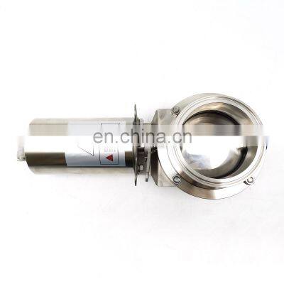 1.5 Inch Stainless Steel Pneumatic Butterfly Valve