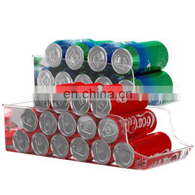 Clear Transparent Can Refrigerator And Freezer Stackable Storage Soda Cosmetics Can Organizer Bins