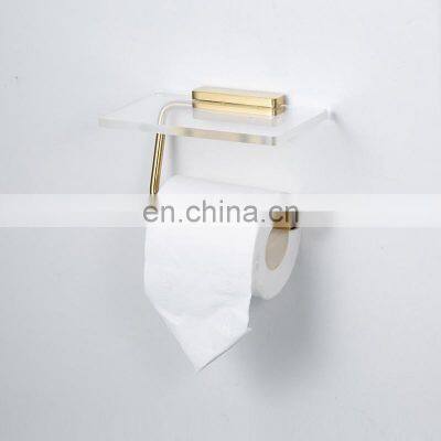 Experienced Manufacturer Certificated Toilet Paper Towel Holder Wall Mount With Phone Shelf Rack photo-4