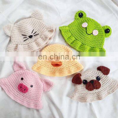 Hot Sale Wool Animal Bucket Hat Crochet Patterns For Kid Vietnam Supplier Cheap Wholesale