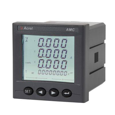 Acrel Intelligent Power Collection and Monitoring Device AMC72L-E4/KC Three Phase LCD Display 2DI2DO Panel Size 75*75mm photo-4