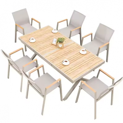 All weather long lasting foldable outdoor table sets garden table with chairs