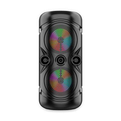 SING-E ZQS4259 Portable Rgb Light Dual 4 Inch Home Audio Subwoofer Multimedia Woofer Active Wireless Speaker