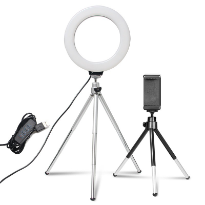 Desktop 6 Inch Led Vlog Make Up Lamp Youbube live Video fill Light Dimmable Camera Phone Tiktok Led Ring Light