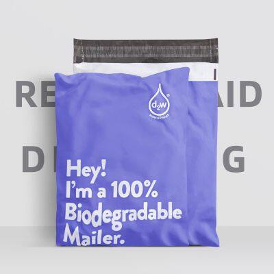Biodegradable Poly Mailer Custom Logo Printed Courier Shipping Package Postage Bags Polymailers
