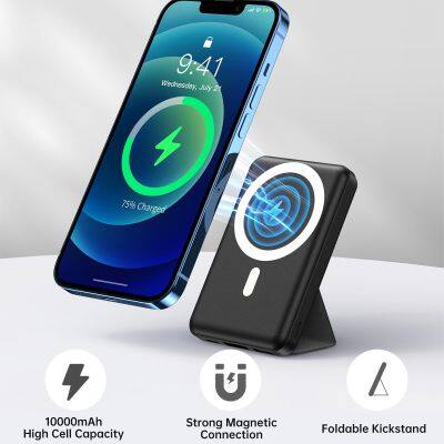 2024 New Style Mini Lightweight 10000mAh Power Bank Wireless Magnetic Fast Charging Power Supply For Mobile Phone Charging photo-6