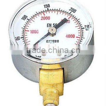 2.5" oxygen gauge in stainless steel case