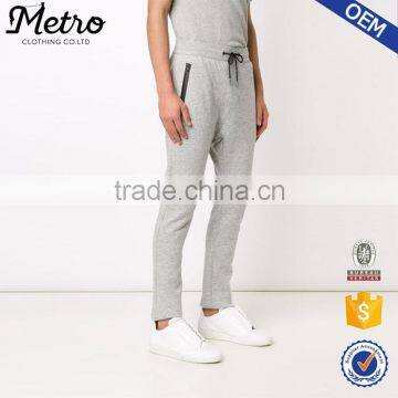 New Patterned Cotton Drawstring Men Jogger Sweatpants With Zipped Side Pockets