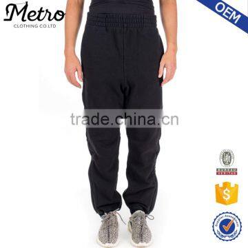 2016 OEM Wholesale Mens Black Loose Sweatpants