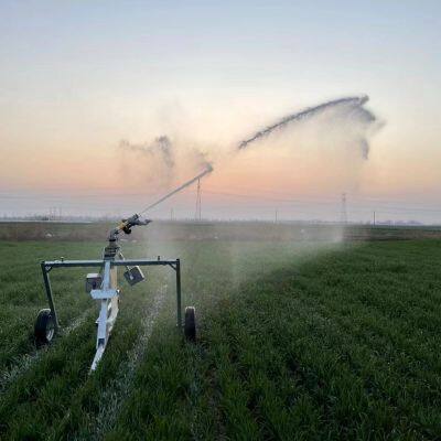 High capacity Irrigation with 90mm pipe 450m Tube Walking Reel Sprinkler Machine Rain Cart