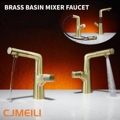 Bathroom Basin Facuet,mixer Tap,brass Waterfall Set,8 Colors