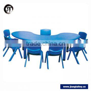 JT16-5704 GuangZhou Wholesale 6 People Cheap School Furniture Kindergarten Table And Chair photo-2