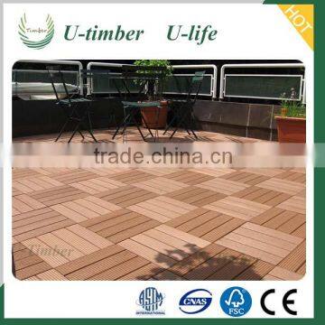 WPC Decking Tiles, WPC Interlocking Tiles for Garden, Balcony, Bathroom