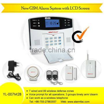 Wireless Burglar Alarm Security Systems With Keypad& 10sec Record (YL-007M2B)