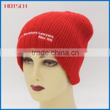 china manufacturer 100% acrylic wholesale custom knitting china beanies hat