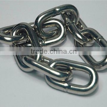 stainless steel welded twisted link chain