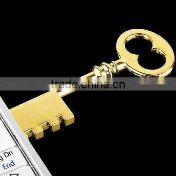 Metal golden key usb flash memory 4gb
