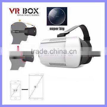 3D VR Virtual Reality Box Headset 3D Movie Game Glasses Adjust Cardboard VR BOX Case For 3.5~6.0" Smartphones