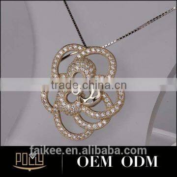 Not to be Missed Goods Stone Silver Pendant Silver Flower Pendant