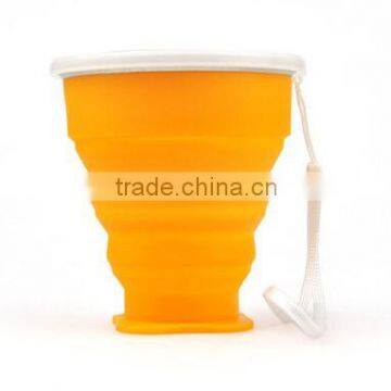 2015 foldable silicone cup, drinking water bottle, silicon cup