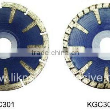 Curved granite saw blade/convex