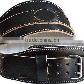 Super heavy cow hide suede weight lifting power Belt