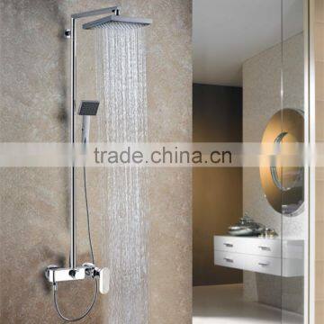 Wall Mounted Rectangular Shaped Functional Shower Mixer