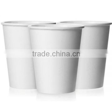 Solid White Paper Cups, Party Coffee Drinking Paper Cups for Wedding Ceremony