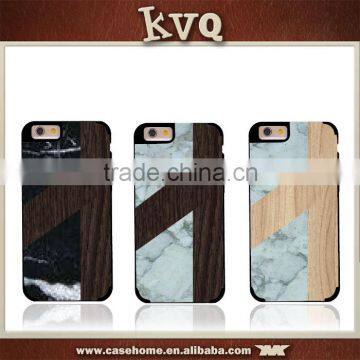 Assorted Material Mobile Phone Marble Wooden PC Back Case Cover