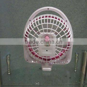 Portable All Plastic 12V DC Electric/Li-ion Battery 8 Inch Mini Fan With Long Life Working Time photo-2