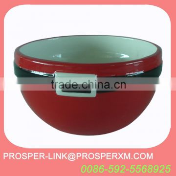 New christmas santa ceramic food bowl wholesale