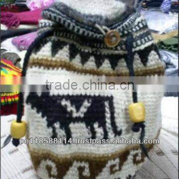 ALPACA WOOL CROCHET BAG