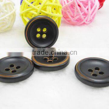 Sedex Audited Factory 2 Pillar Burnt Rim Polyester Button, Resin Button photo-4