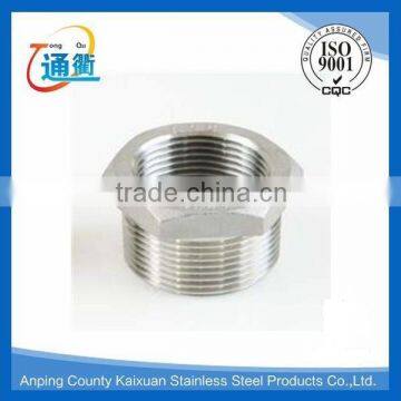 made in china casting stainless steel pipe reducing bushing