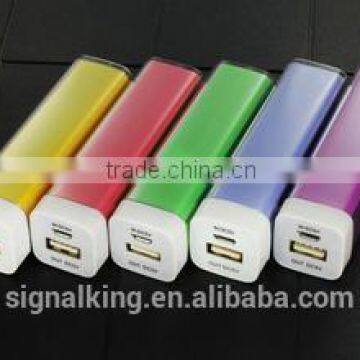 Promotion Gifts Mini Power Bank Lipstick USB Phone Charger 2600mAh Mobile Phone Battery Bank