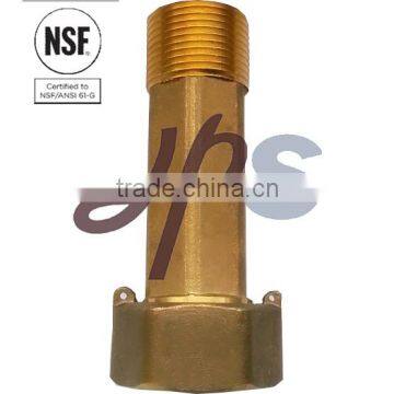 NSF61 Approved Low Lead Brass Meter Tailpiece Stock photo-3