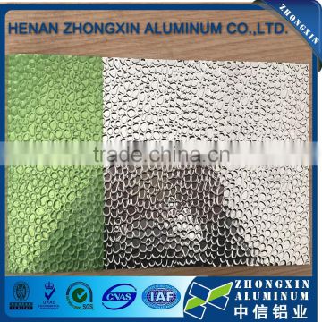 3000 series stucco embossed aluminum coil sheet with plastic protective film