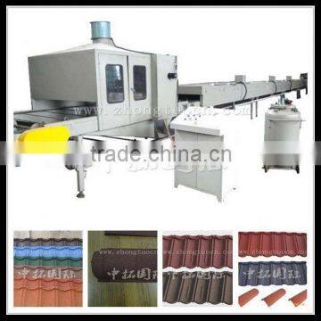 Colorful Stone Chip Coated Steel Roof Tiles Cold Roll Forming Machine photo-4