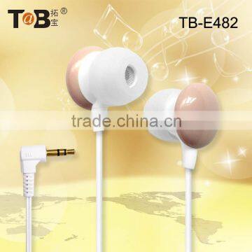 consumer electronics products mickey mouse earphone mp3, braided earphone cable, braided fabric cord earphone