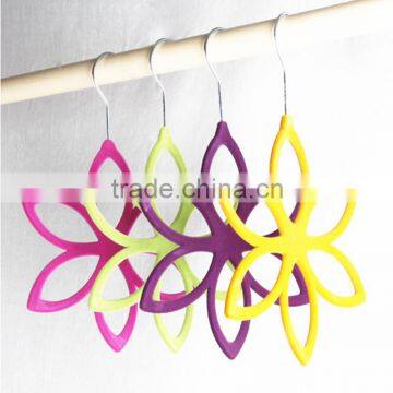 Flocked belt hanger six cape flat hanger hexagram hanger big size customization accept for small order