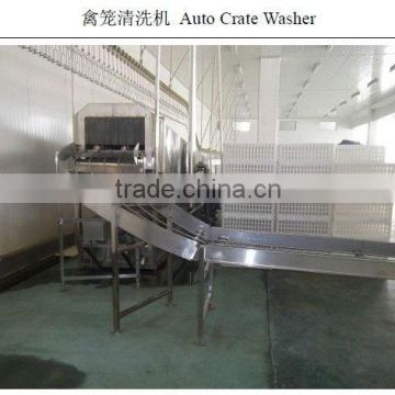 Auto crate washer