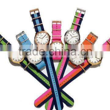 fashion cheap nylon watches china supplier custom design nylon nato strap wristwatch made in china military watch metal