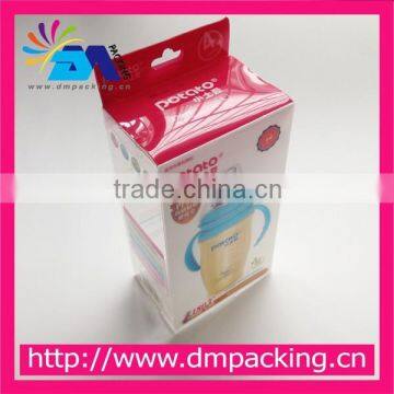 transparent clear PVC box with color printing for packing