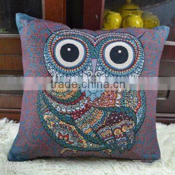 PLUS cute animal printed linen throw pillow case