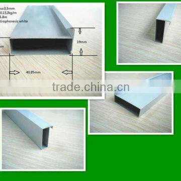 electrophoresis aluminum kitchen cabinet door profile/factory price