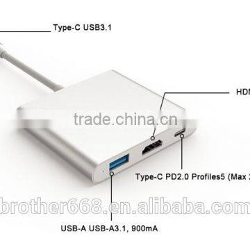 Hot Selling cheapType-C Charging HUB for promotion/usb hub warmer driver