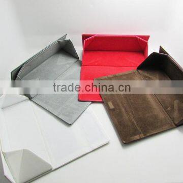 Factory Price Top Quality PU Leather Folding Sunglasses Cases photo-4