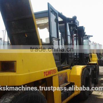 Used Condition Diesel Engine TCM 15t Forklift Second Hand TCM Automatic Transmission 15t Forklift Lifter for Sale in Shanghai photo-2