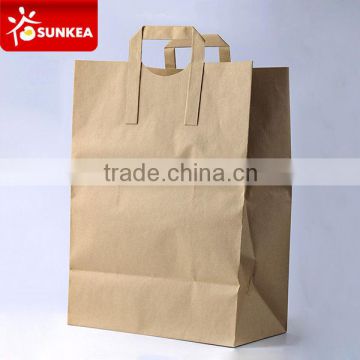 Brown Paper Carrier Bags with Flat Handle                        
                                                Quality Choice