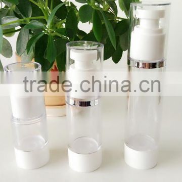 15ML/30ML/50ML white colored plastic airless pump bottle MM304A